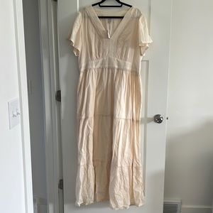 Cream, maxi dress, new with tags
